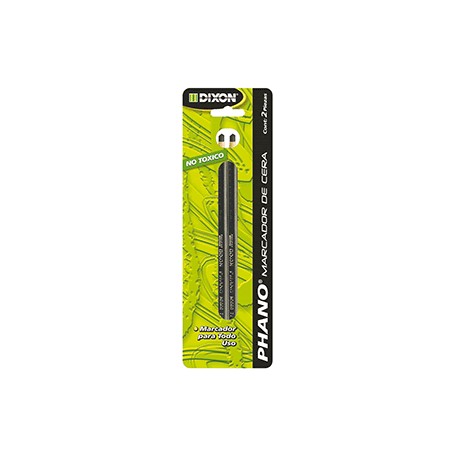 MARCADOR PHANO DE CERA DIXON NEGRO CON 2 PIEZAS - Envío Gratuito