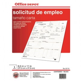 SOLICITUD DE EMPLEO OFFICE DEPOT - Envío Gratuito