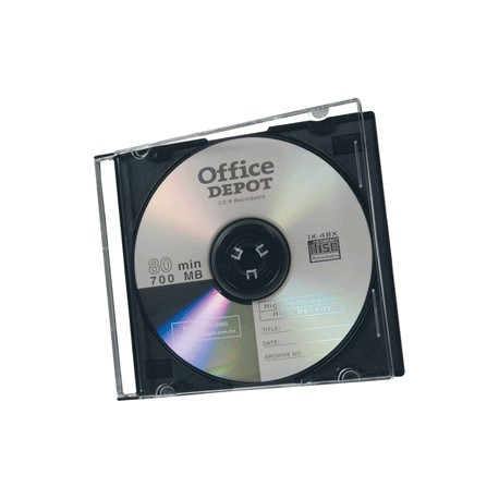 ESTUCHE DELGADO PARA CD/DVD OFFICE DEPOT CON 40 PZ - Envío Gratuito