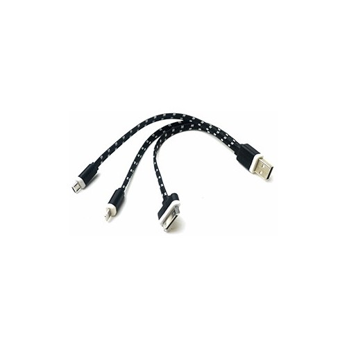 HUB USB A 30 PIN/8 PIN/MICRO USB SPECTRA (FLAT) - Envío Gratuito