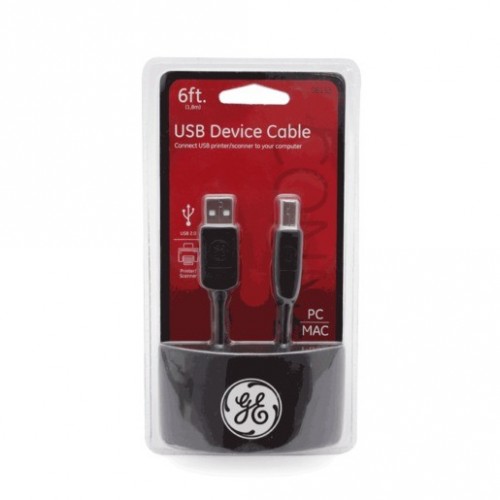 CABLE USB GENERAL ELECTRIC (2MTS, A/B MACHO) - Envío Gratuito