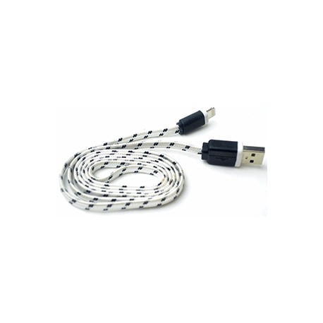 CABLE USB A LIGHTNING SPECTRA (1 MT, FLAT TEJIDO) - Envío Gratuito